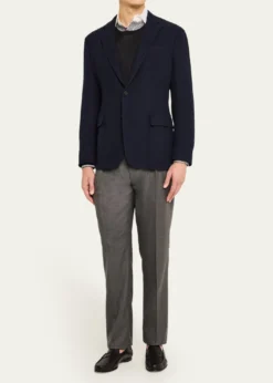 Ralph Lauren Purple LabelMen's Gregory Pleated Flannel Pants