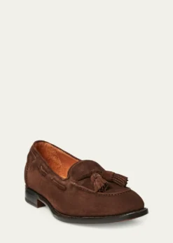 Ralph Lauren Purple LabelMen's Luther Calf Suede Tassel Loafers