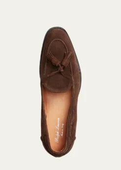Ralph Lauren Purple LabelMen's Luther Calf Suede Tassel Loafers
