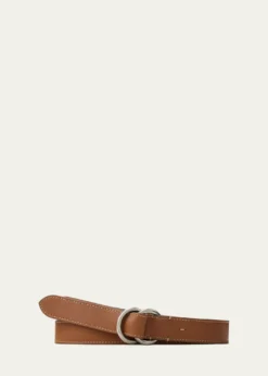 Ralph Lauren Purple LabelMen's O-Ring Leather Belt