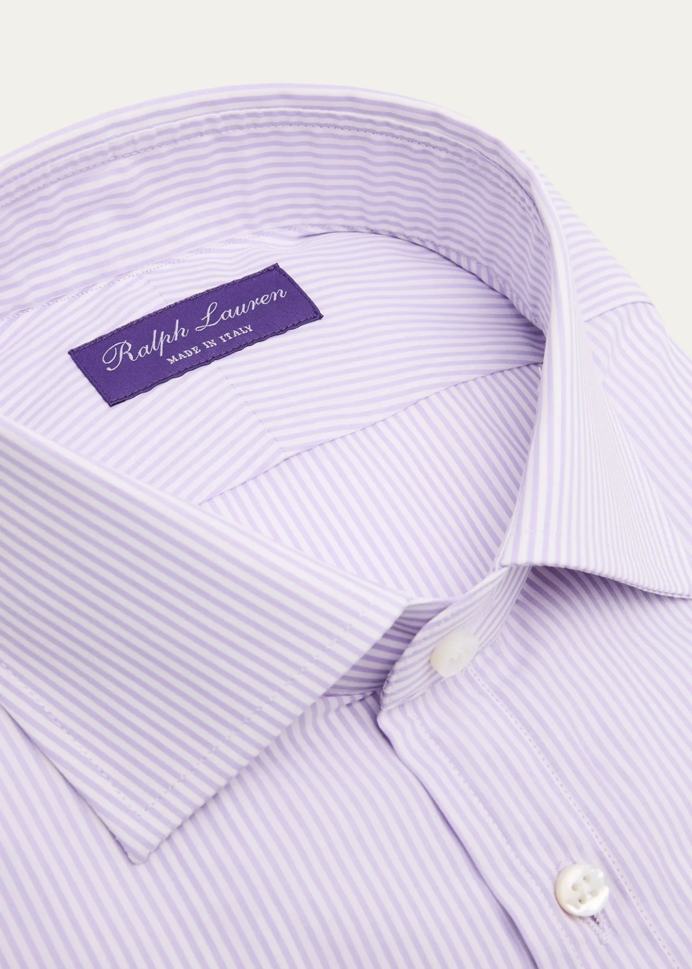 Ralph Lauren Purple LabelMini-Bengal-Stripe Shirt