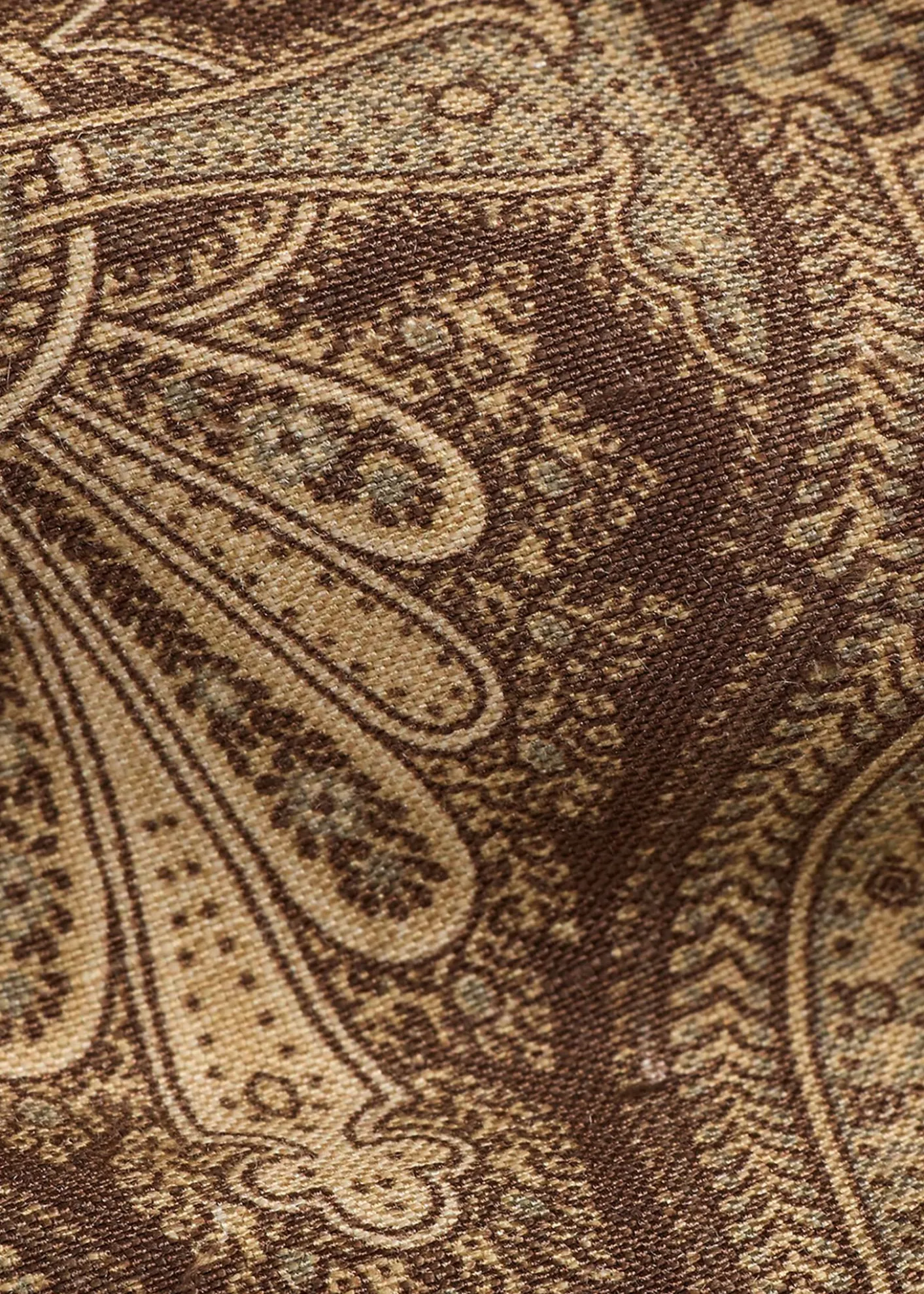 Ralph Lauren Purple LabelPaisley Linen-Silk Tie