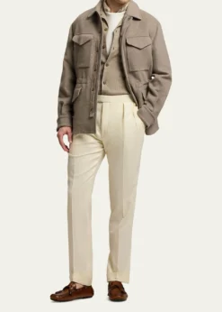 Ralph Lauren Purple LabelRipley Wool-Cashmere Four-Pocket Jacket