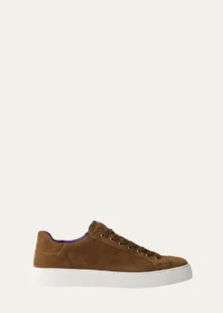 Ralph Lauren Purple LabelSevern Calf-Suede Sneaker