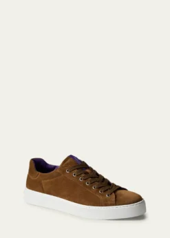 Ralph Lauren Purple LabelSevern Calf-Suede Sneaker