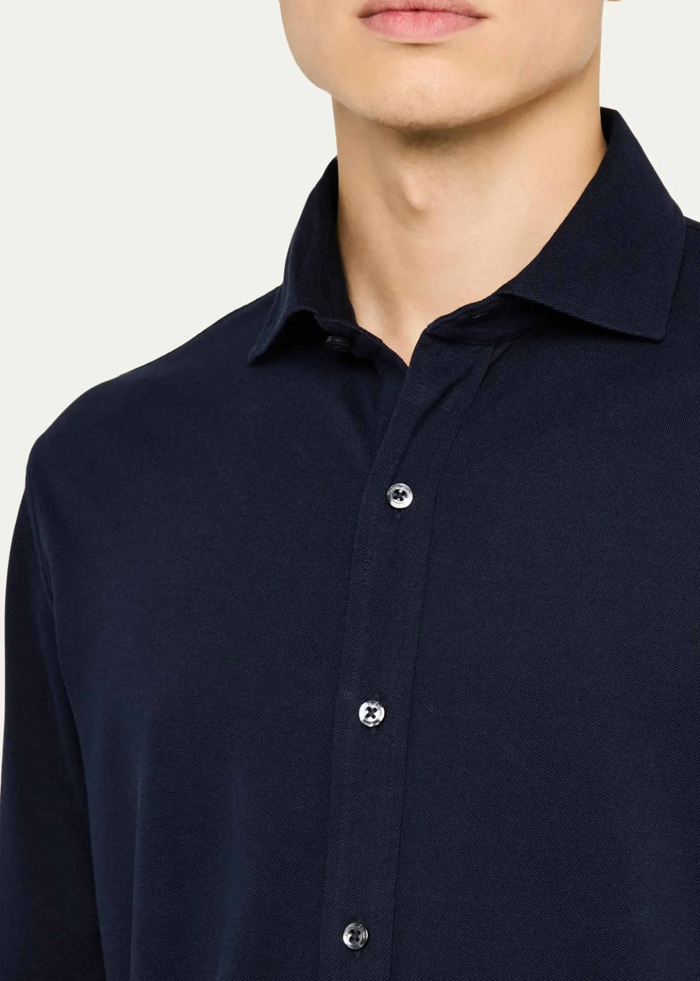Ralph Lauren Purple LabelWashed Piqué Shirt