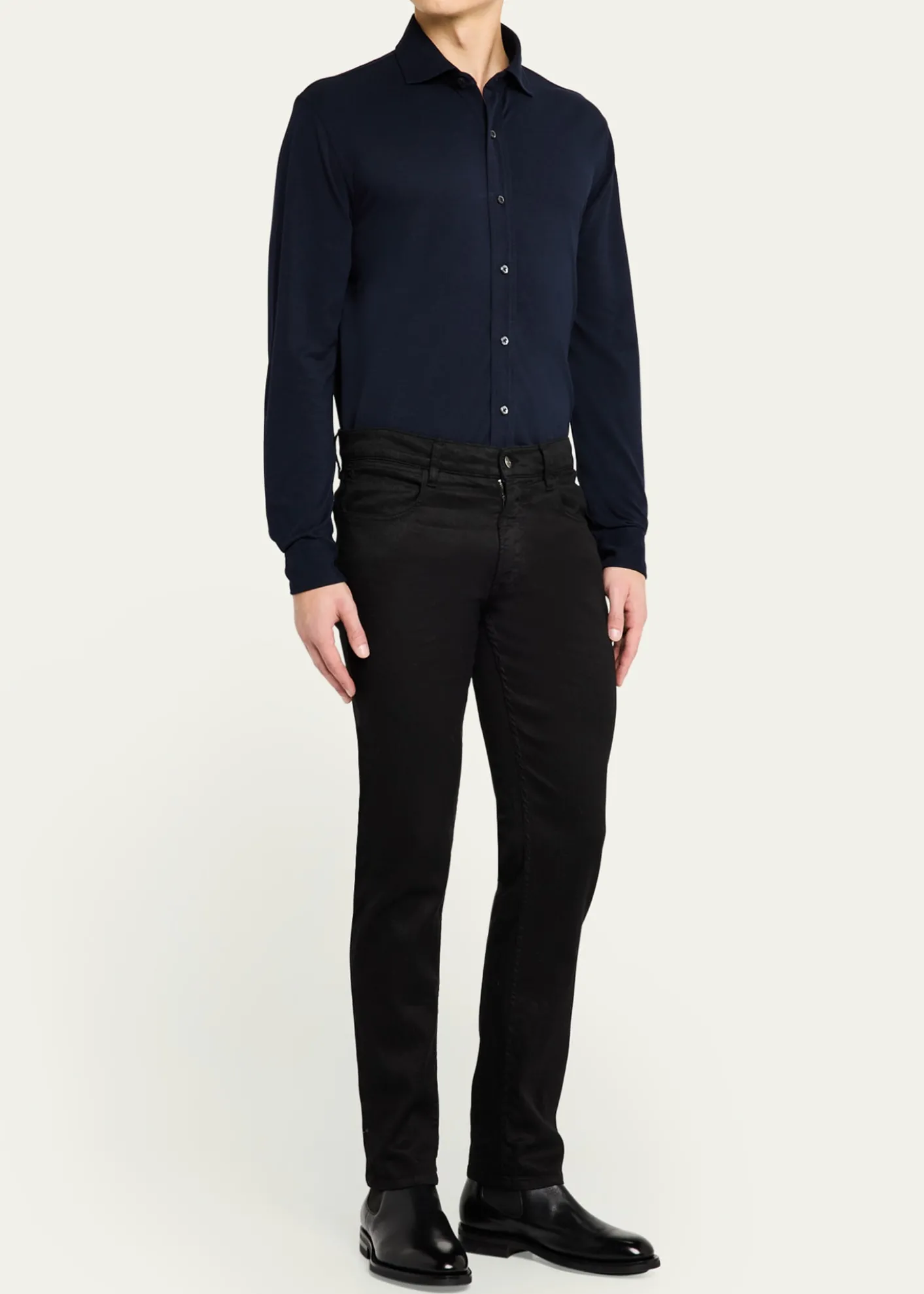 Ralph Lauren Purple LabelWashed Piqué Shirt
