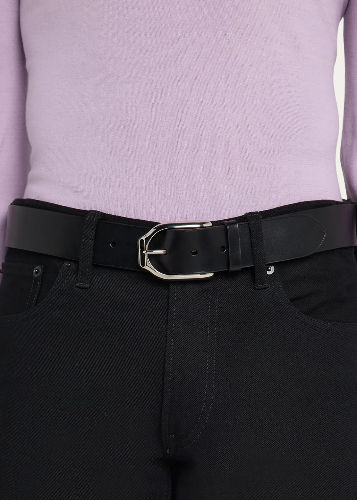 Ralph Lauren Purple LabelWelington Leather Belt