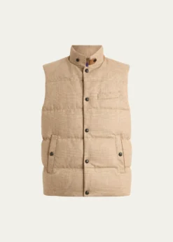 Ralph Lauren Purple LabelWhitwell Plaid Wool Down Vest