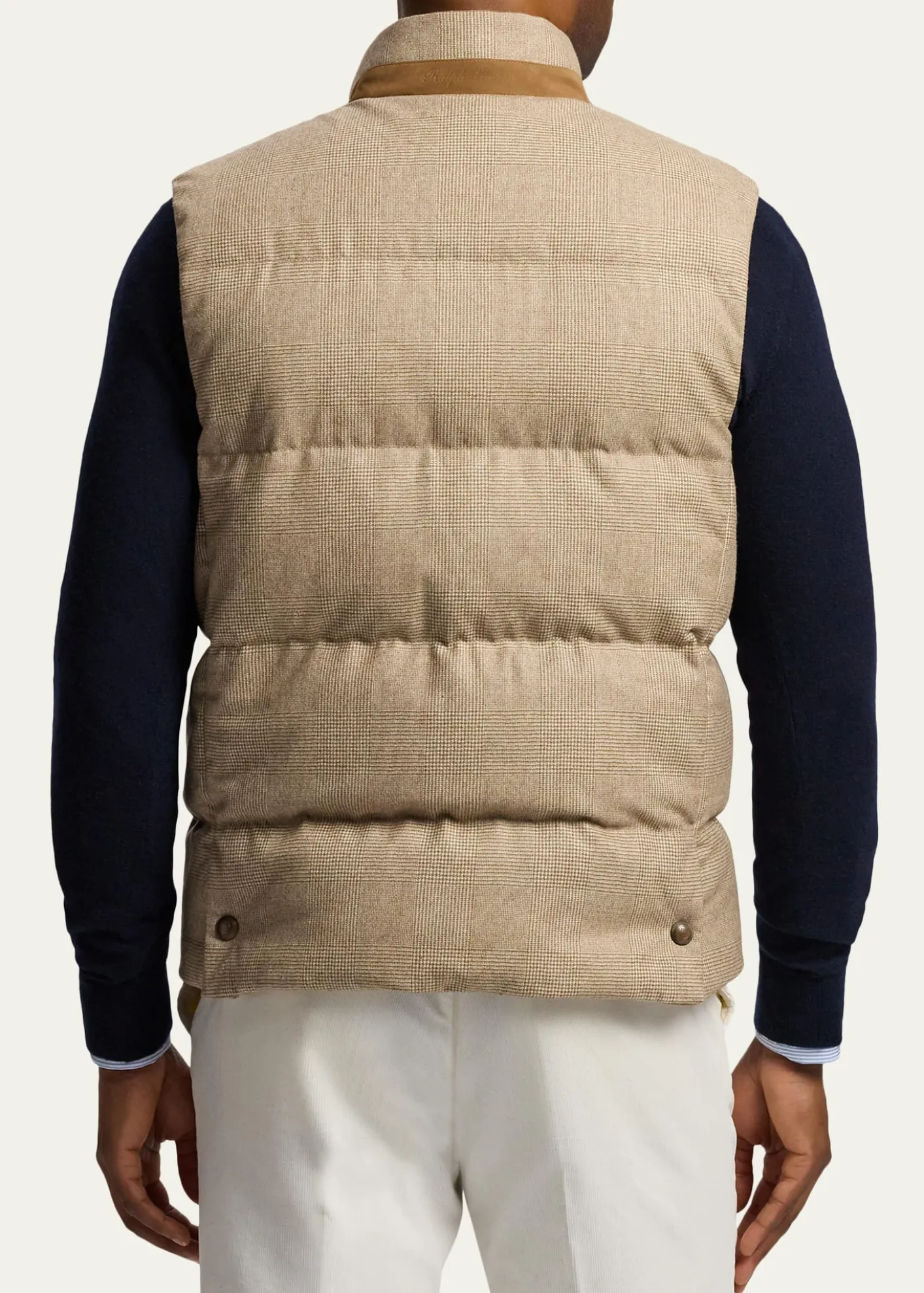 Ralph Lauren Purple LabelWhitwell Plaid Wool Down Vest