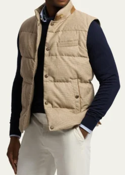 Ralph Lauren Purple LabelWhitwell Plaid Wool Down Vest