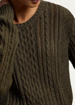 Ralph LaurenSilk-Cashmere Multi-Knit Sweater