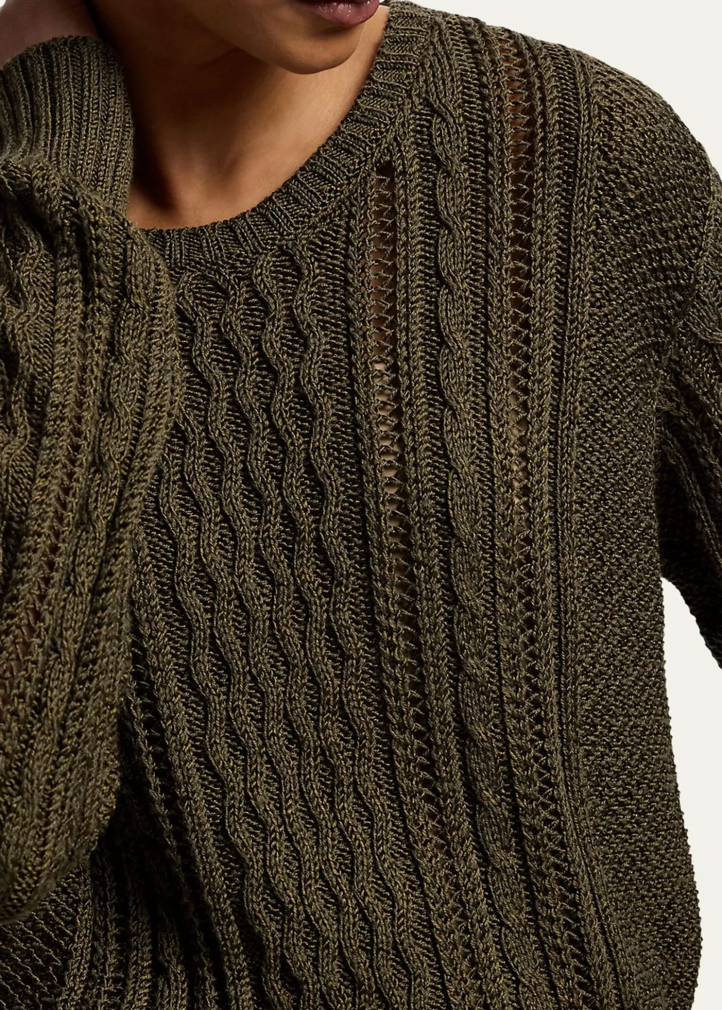 Ralph LaurenSilk-Cashmere Multi-Knit Sweater