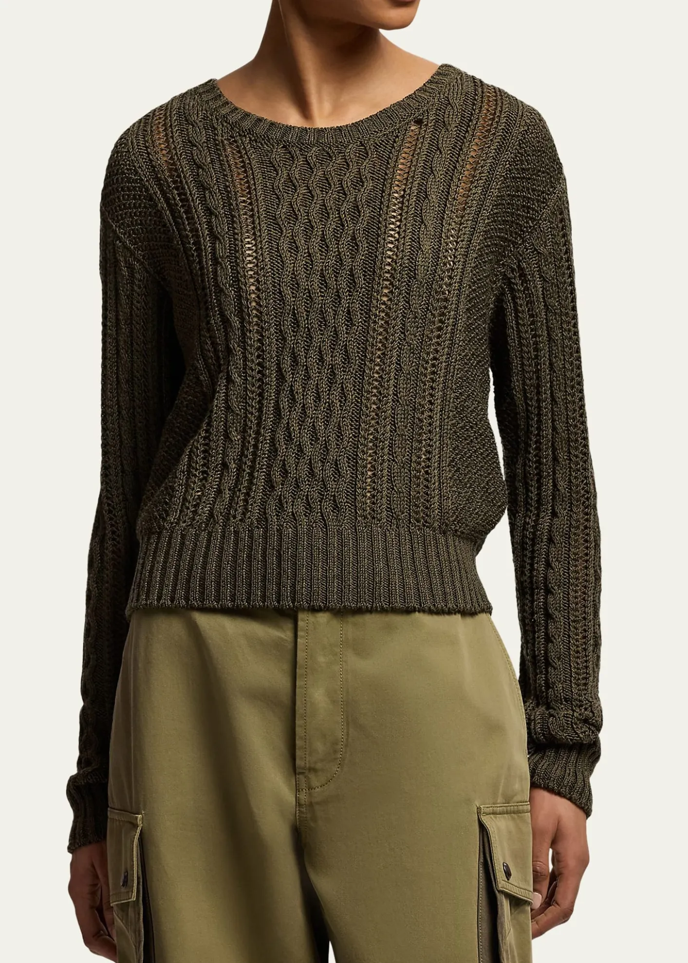 Ralph LaurenSilk-Cashmere Multi-Knit Sweater