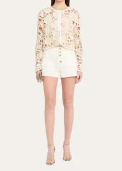 Ramy BrookAdelynn Openwork Floral Jacket