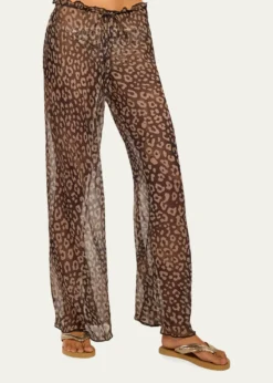 Ramy BrookAlayna Leopard Coverup Pants