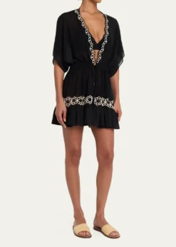 Ramy BrookAlisa Embroidered Mini Coverup Dress