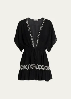 Ramy BrookAlisa Embroidered Mini Coverup Dress