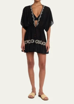 Ramy BrookAlisa Embroidered Mini Coverup Dress