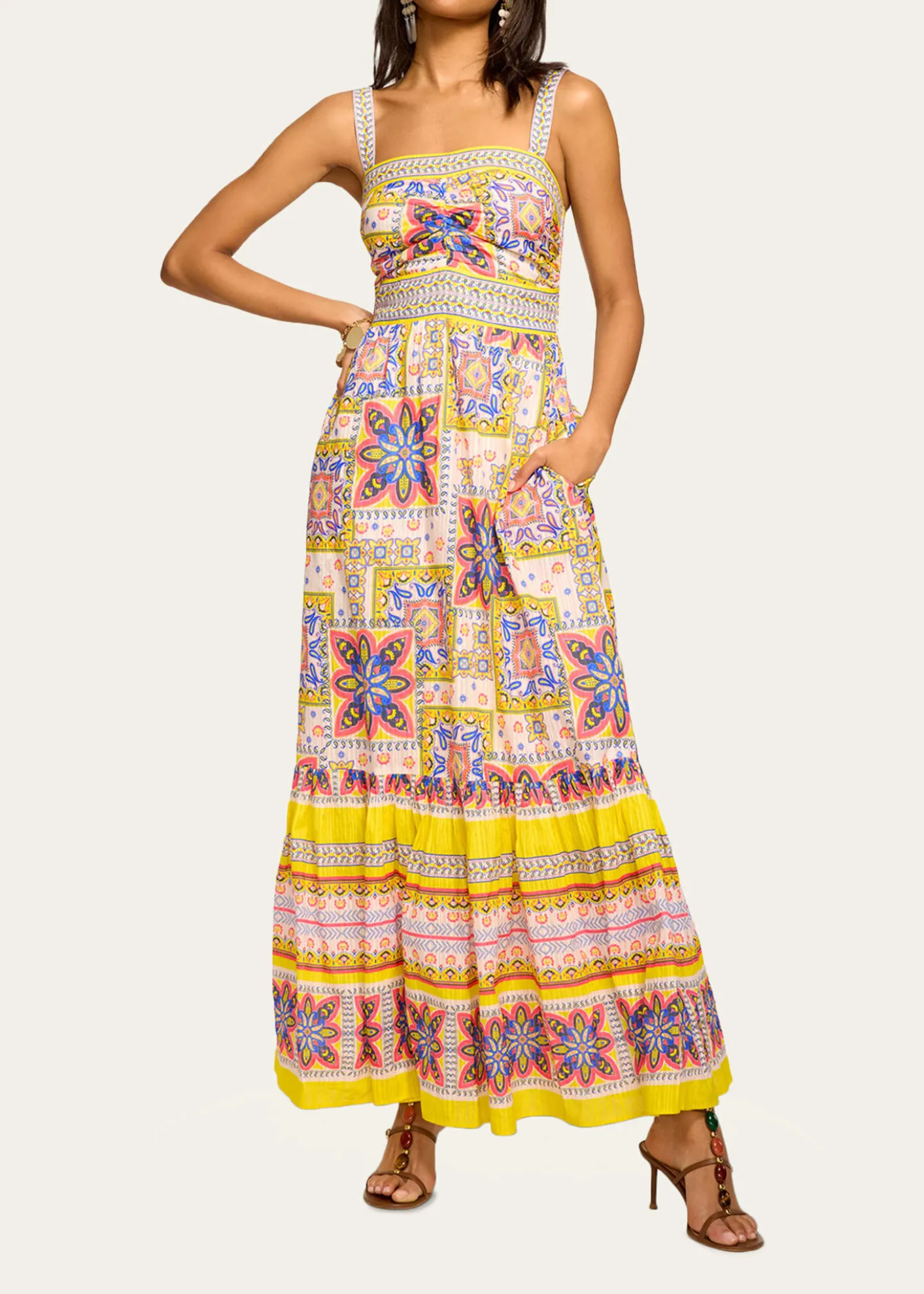 Ramy BrookAlora Printed Cotton Maxi Dress