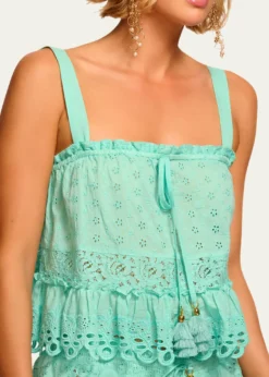 Ramy BrookAmina Eyelet Tank Top