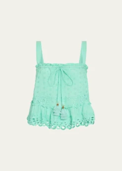 Ramy BrookAmina Eyelet Tank Top