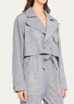 Ramy BrookAnnika Striped Cropped Jacket