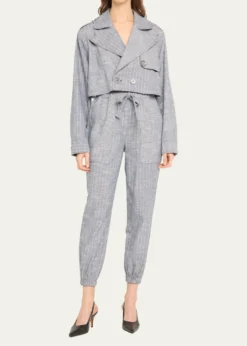 Ramy BrookAnnika Striped Cropped Jacket