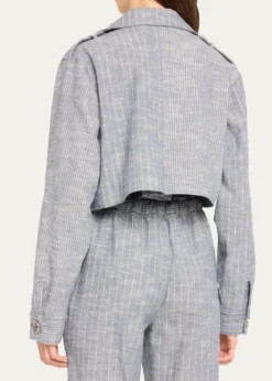 Ramy BrookAnnika Striped Cropped Jacket