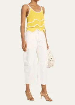 Ramy BrookAriel Embroidered Sleeveless Top