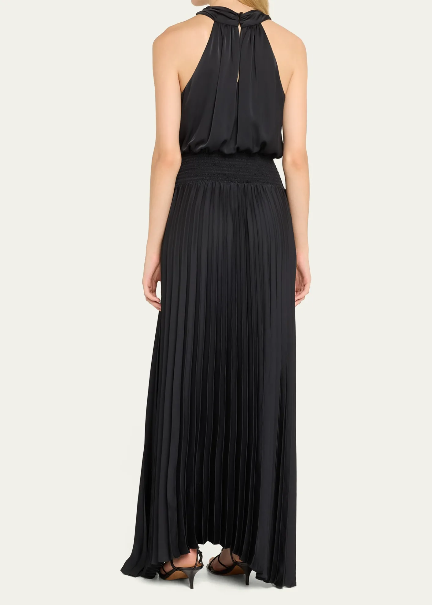 Ramy BrookArina Pleated Halter Midi Dress