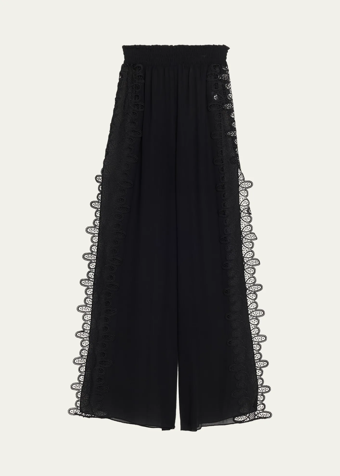 Ramy BrookAthena Side-Split Wide-Leg Cotton Pants