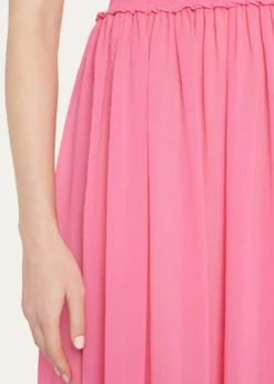 Ramy BrookCalista Smocked Strapless Side-Split Coverup Dress