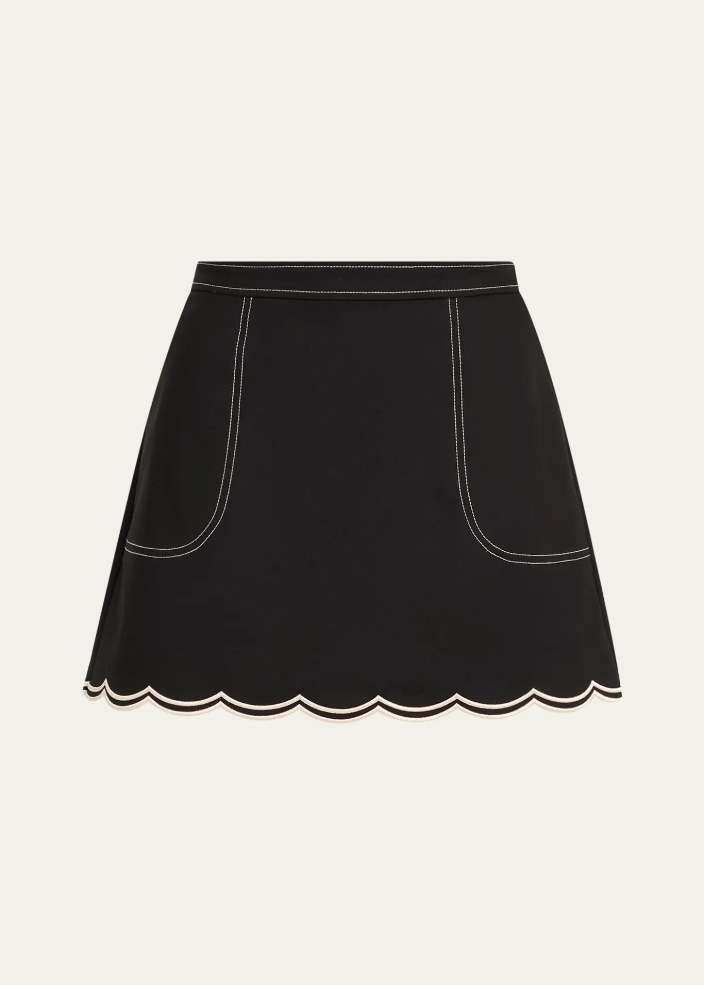 Ramy BrookCheryl Scallop-Hem Mini Skirt