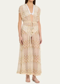 Ramy BrookChevron Katherine Caftan Coverup