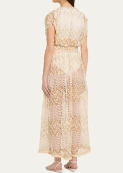 Ramy BrookChevron Katherine Caftan Coverup