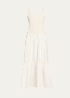 Ramy BrookDawson Mixed-Media Maxi Dress