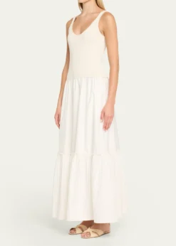 Ramy BrookDawson Mixed-Media Maxi Dress