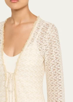 Ramy BrookFatima Metallic Knit Coverup