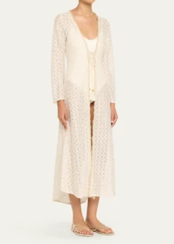 Ramy BrookFatima Metallic Knit Coverup