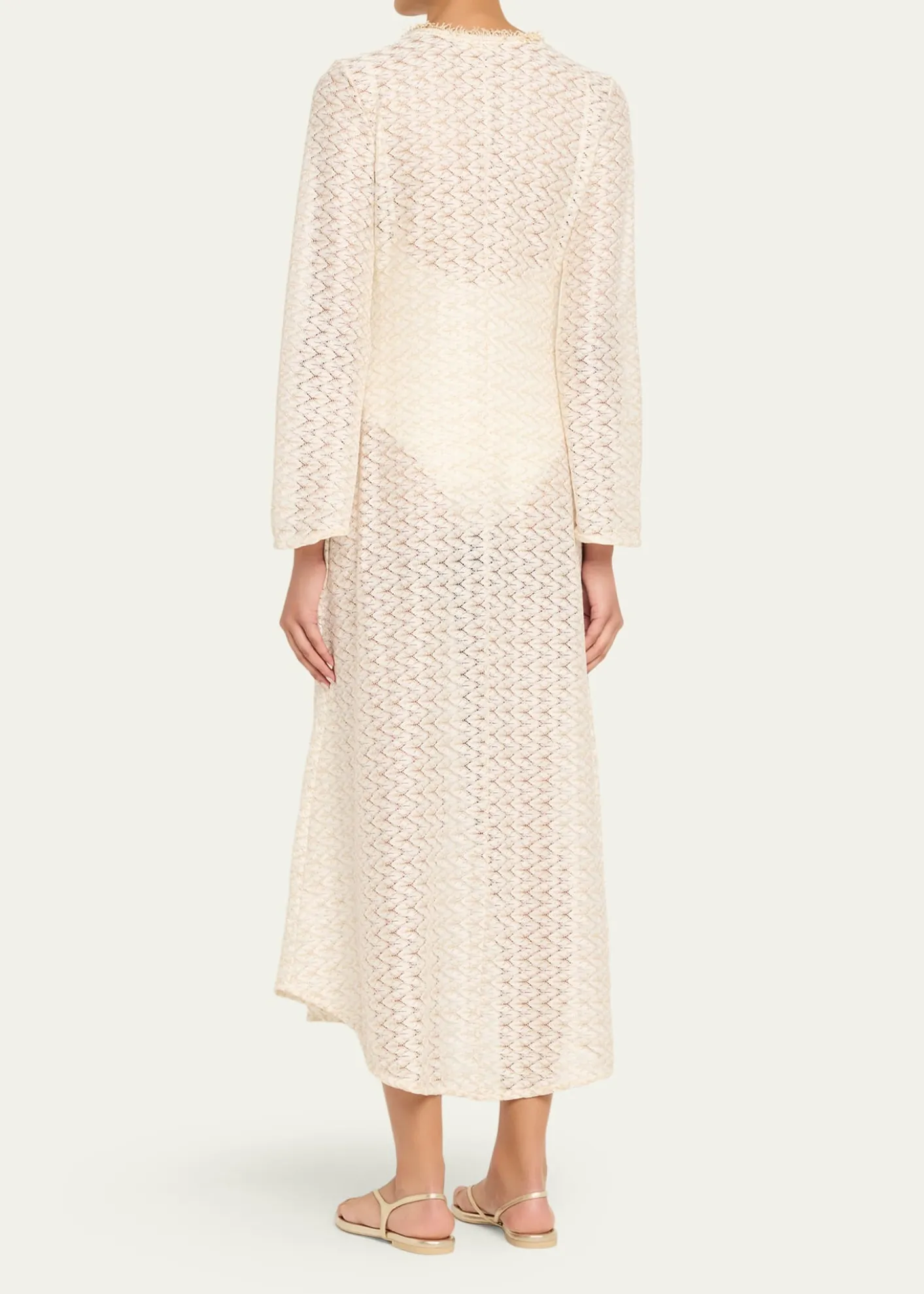 Ramy BrookFatima Metallic Knit Coverup