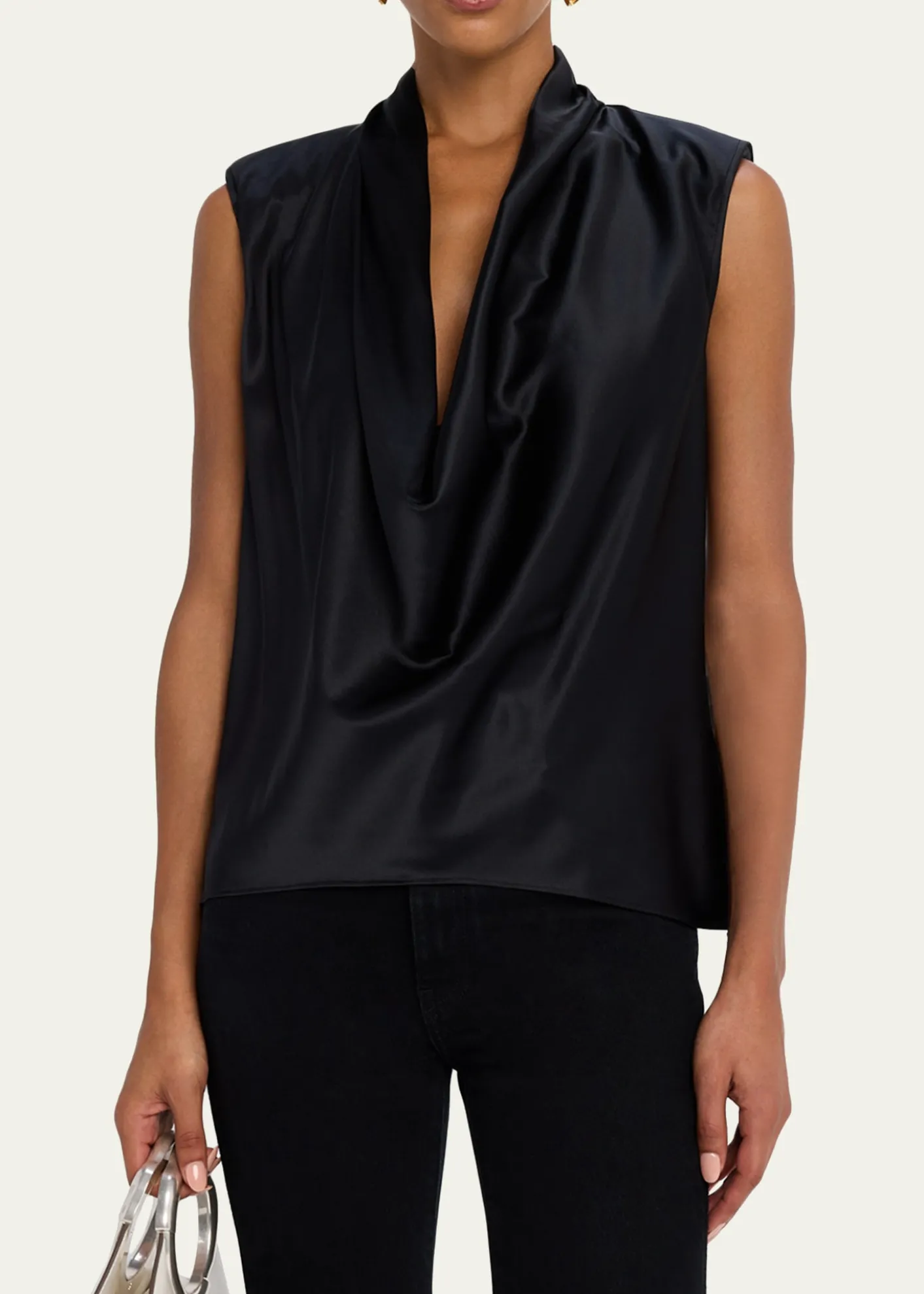 Ramy BrookGregory Cowl-Neck Silk Blouse