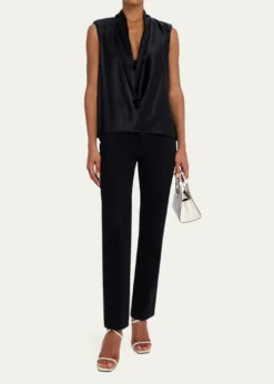 Ramy BrookGregory Cowl-Neck Silk Blouse