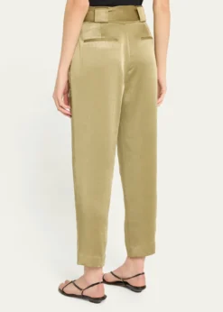 Ramy BrookHayden Belted Cropped Satin Pants