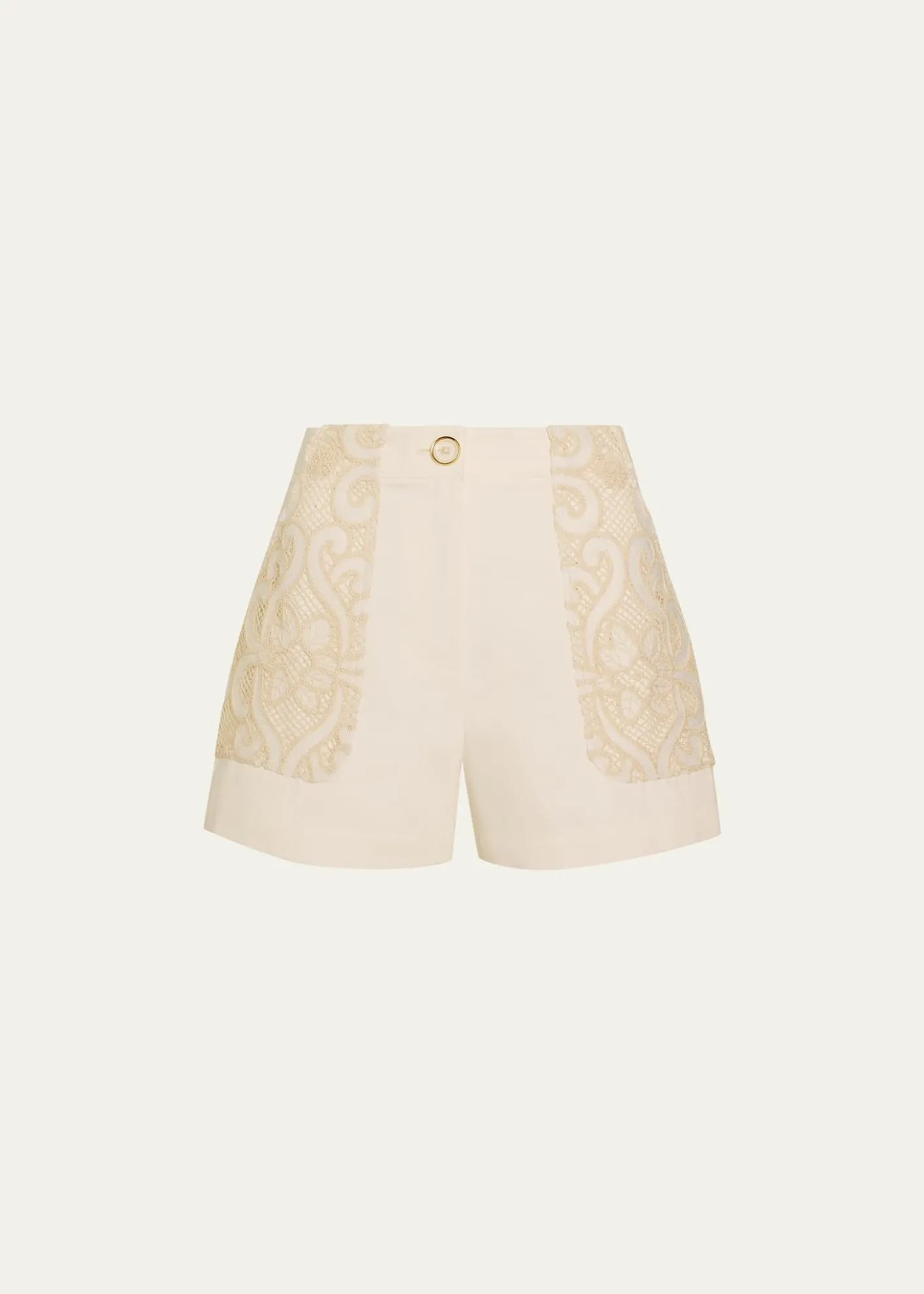 Ramy BrookHilary Embroidered High-Rise Shorts