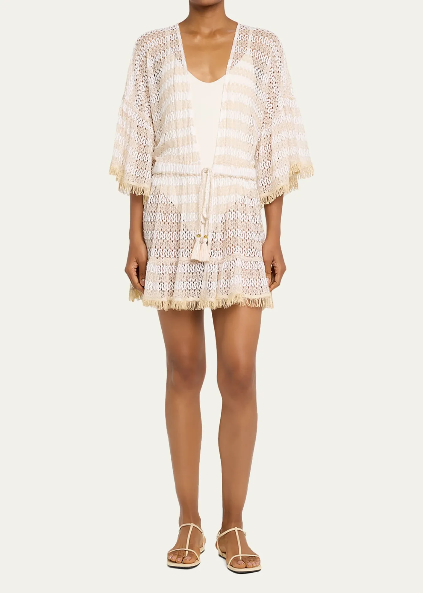 Ramy BrookJewel Striped Knit Coverup Dress