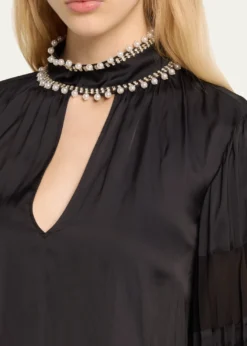 Ramy BrookJolene Embellished Long-Sleeve Blouse