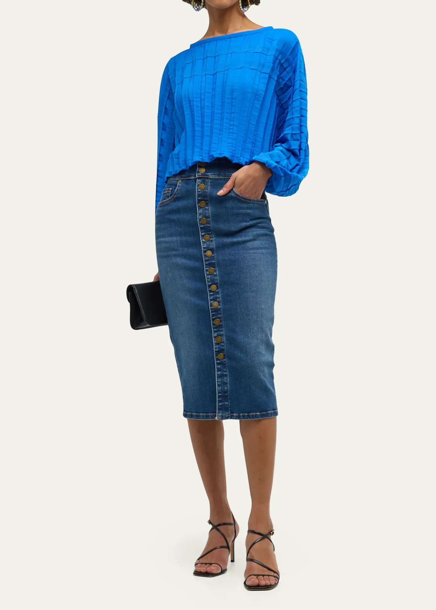 Ramy BrookKarter Denim Midi Skirt
