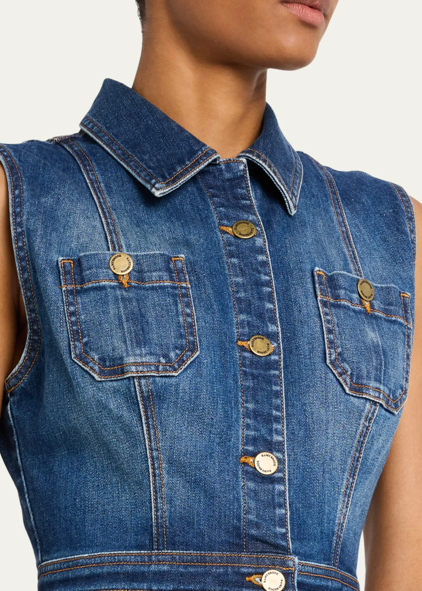 Ramy BrookKatalina Sleeveless Denim Mini Dress