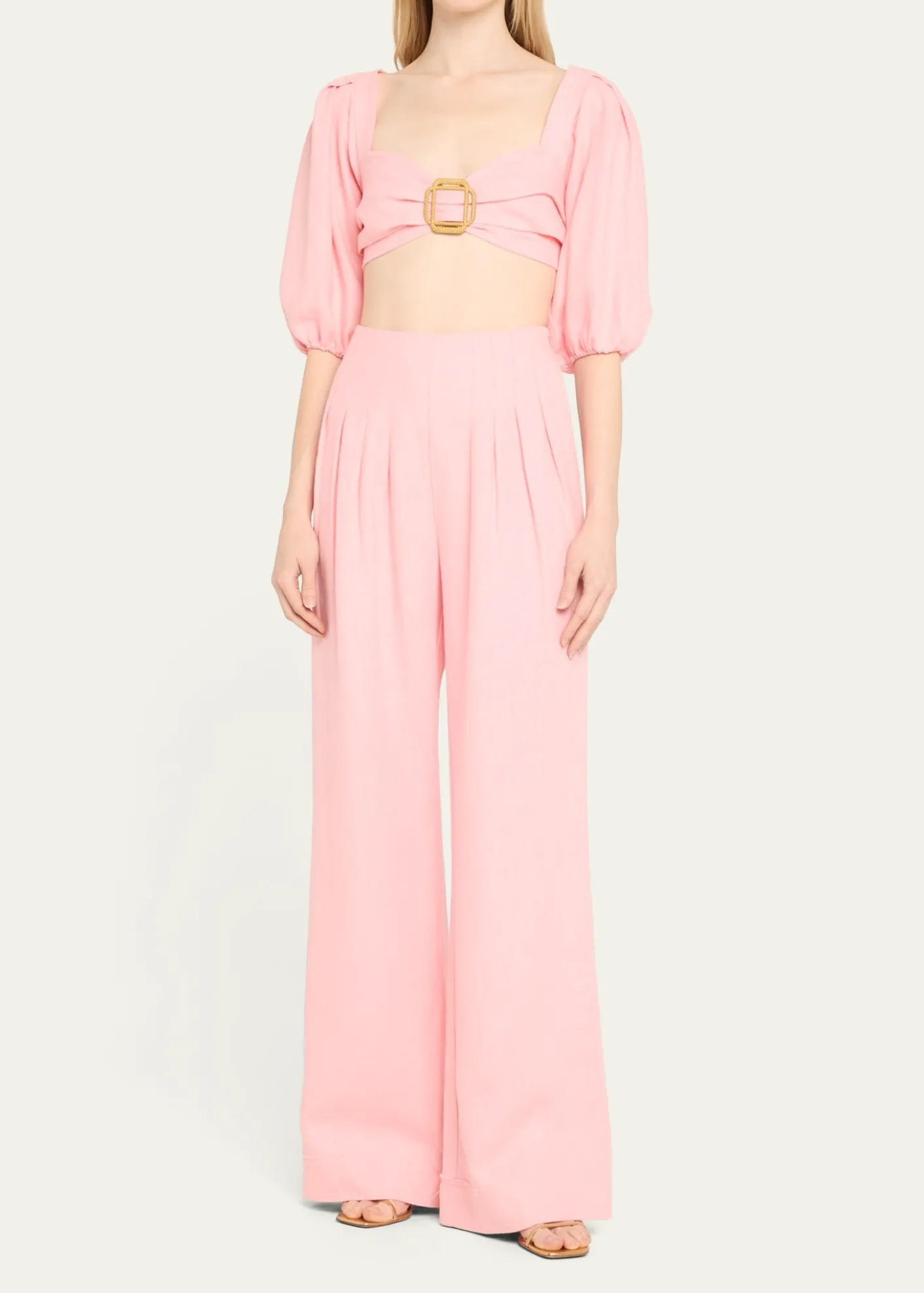 Ramy BrookKelsey Balloon-Sleeve Cropped Blouse